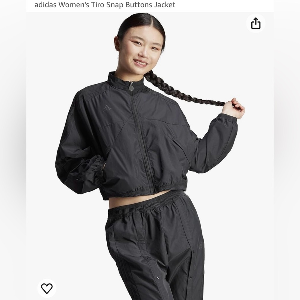 ADIDAS WOMEN SNAP TIRO JACKET NWT 2XL